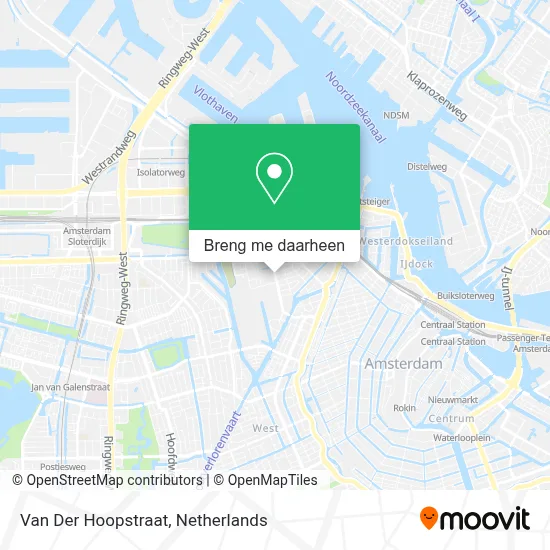 Van Der Hoopstraat kaart