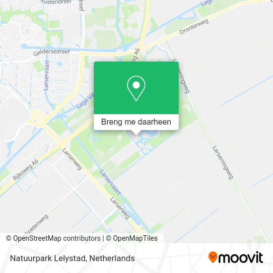 Natuurpark Lelystad kaart