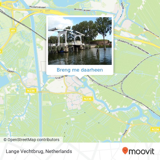 Lange Vechtbrug kaart