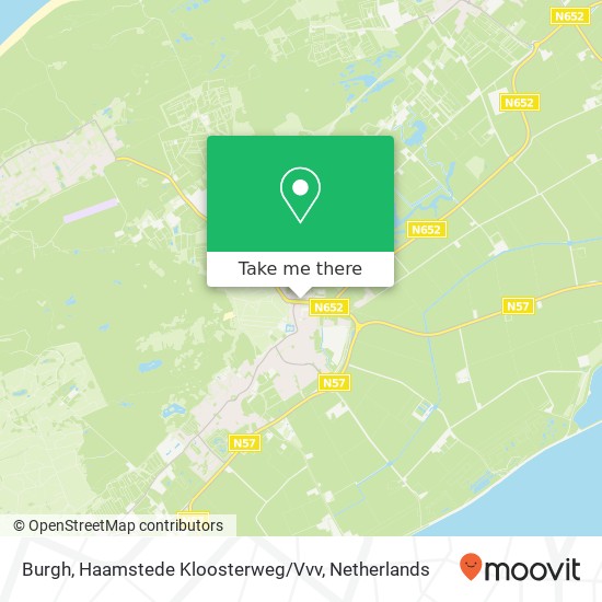 Burgh, Haamstede Kloosterweg / Vvv kaart