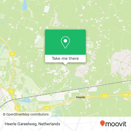 Heerle Gareelweg kaart
