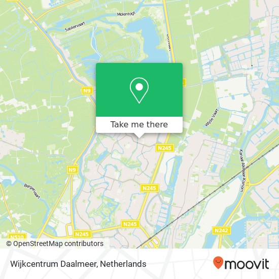Wijkcentrum Daalmeer kaart