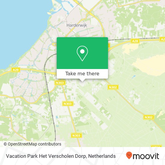 Vacation Park Het Verscholen Dorp kaart