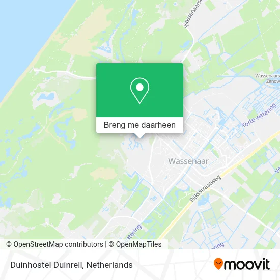 Duinhostel Duinrell kaart