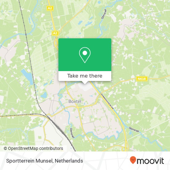 Sportterrein Munsel kaart