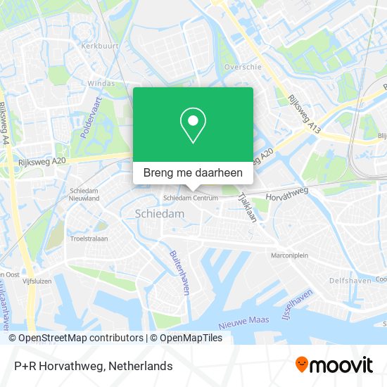 P+R Horvathweg kaart