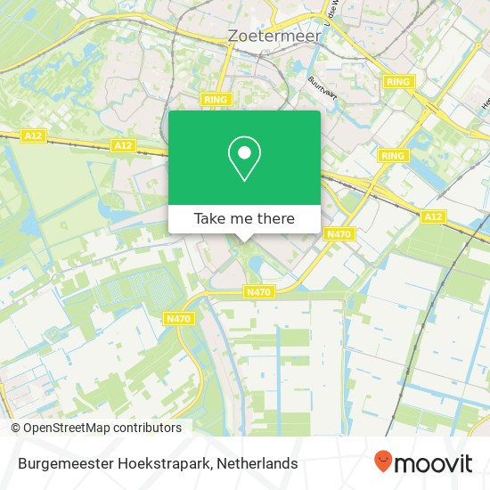 Burgemeester Hoekstrapark kaart