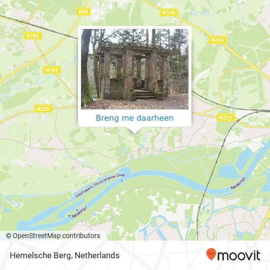 Hemelsche Berg kaart