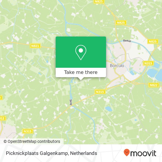 Picknickplaats Galgenkamp kaart