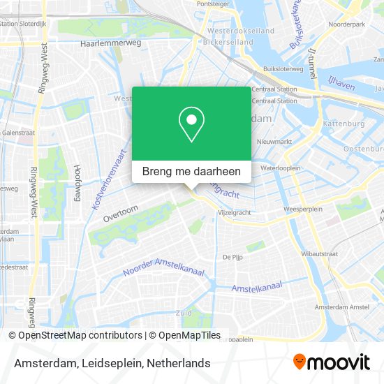 Amsterdam, Leidseplein kaart
