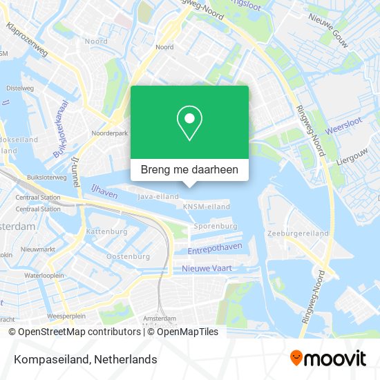 Kompaseiland kaart