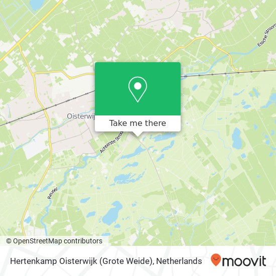 Hertenkamp Oisterwijk (Grote Weide) kaart