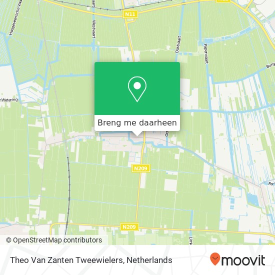 Theo Van Zanten Tweewielers kaart