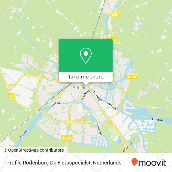 Profile Rodenburg De Fietsspecialst kaart