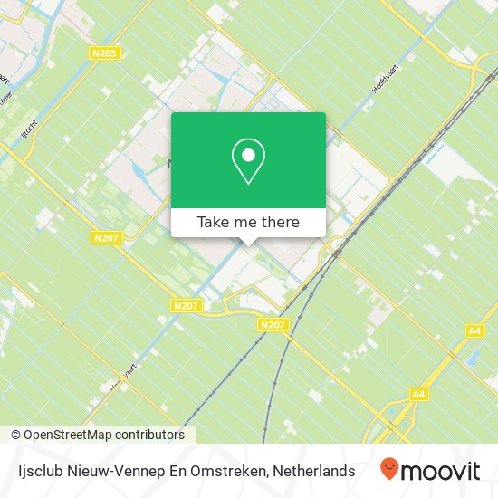 Ijsclub Nieuw-Vennep En Omstreken kaart