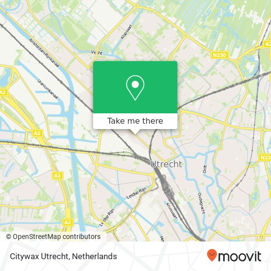 Citywax Utrecht, Amsterdamsestraatweg 290 kaart