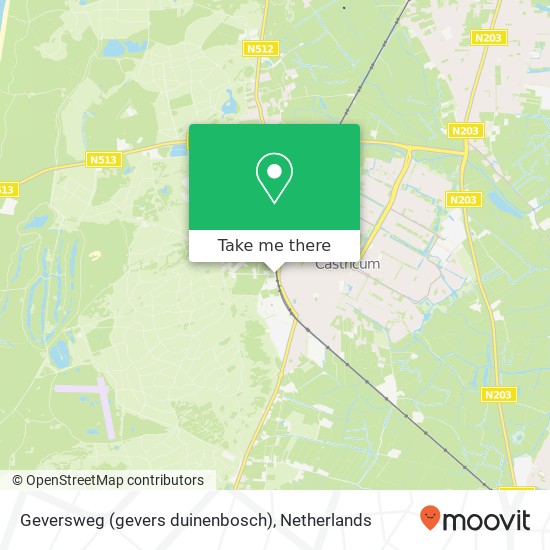 Geversweg (gevers duinenbosch), 1901 Castricum kaart