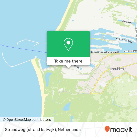 Strandweg (strand katwijk), 1976 IJmuiden kaart