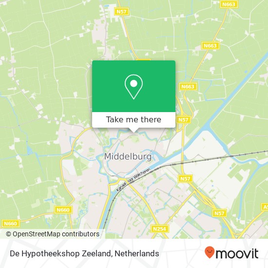 De Hypotheekshop Zeeland, Molenwater 97 kaart