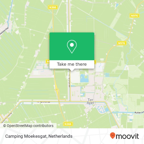 Camping Moekesgat kaart