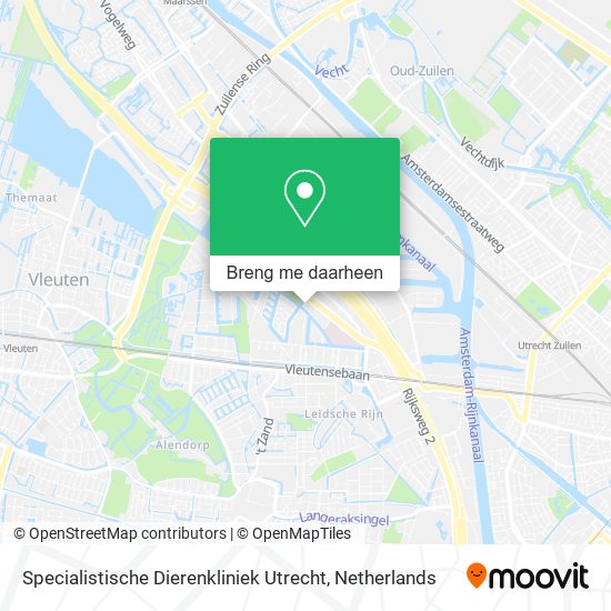 Specialistische Dierenkliniek Utrecht kaart