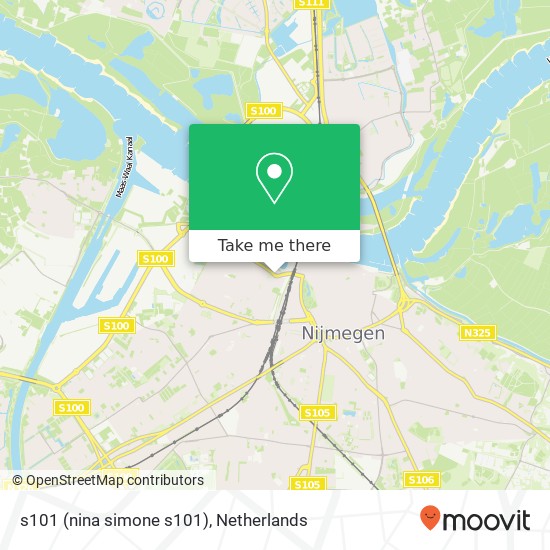 s101 (nina simone s101), 6541 Nijmegen kaart