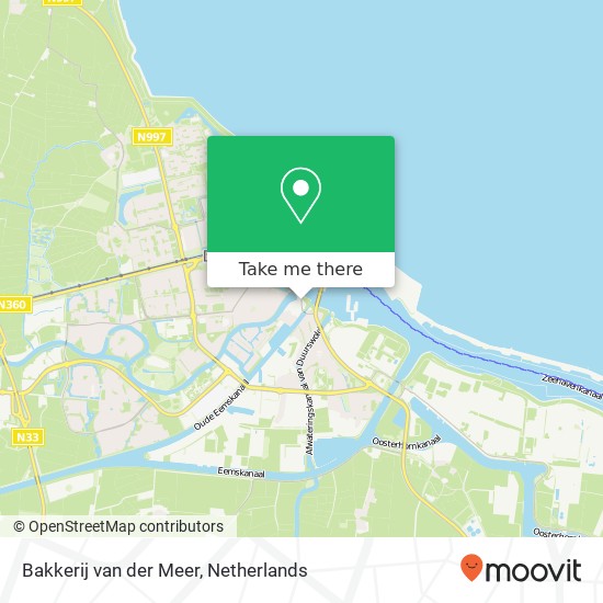 Bakkerij van der Meer, Nieuweweg 11 kaart