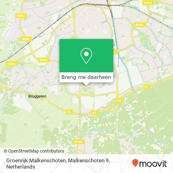 Groenrijk Malkenschoten, Malkenschoten 9 kaart