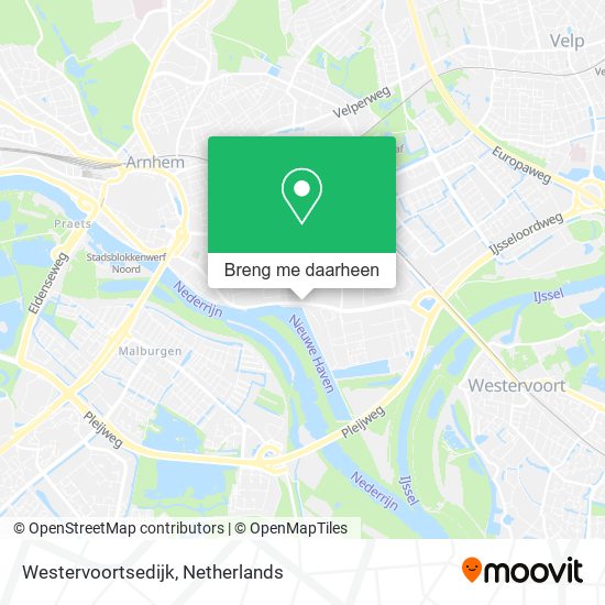 Westervoortsedijk kaart