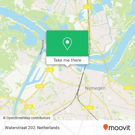 Waterstraat 202, 6541 TS Nijmegen kaart