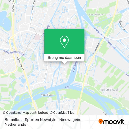 Betaalbaar Sporten Newstyle - Nieuwegein kaart
