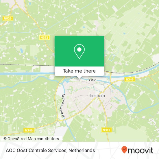AOC Oost Centrale Services, Hoeflingweg 9 kaart