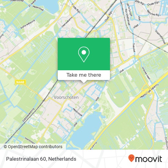 Palestrinalaan 60, 2253 HD Voorschoten kaart