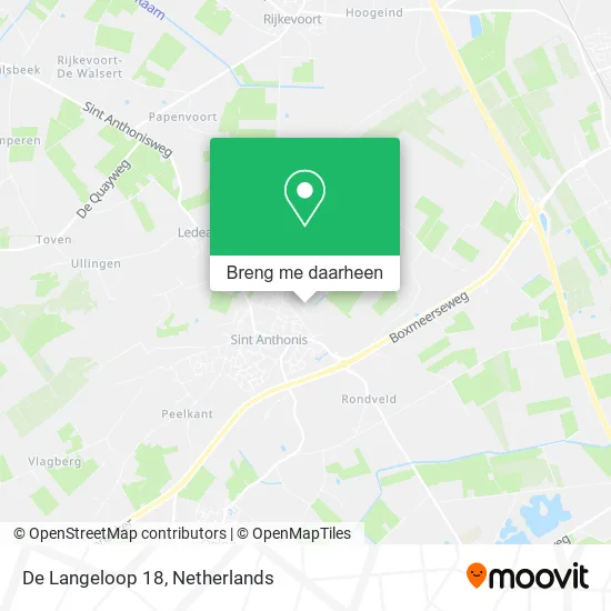 De Langeloop 18 kaart