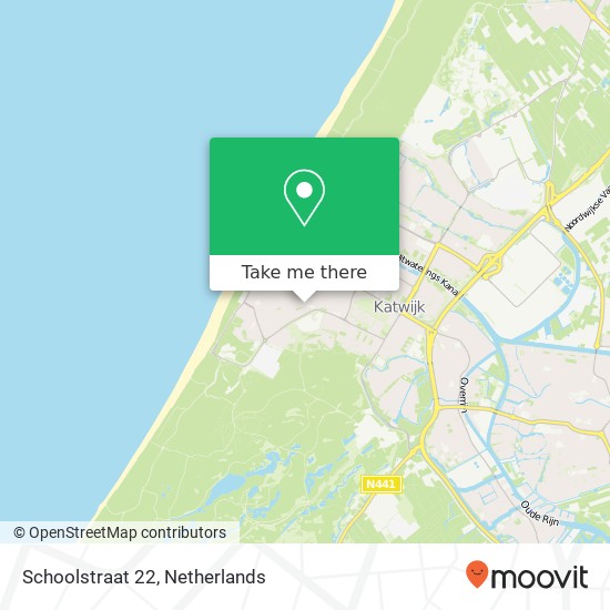 Schoolstraat 22, 2225 KT Katwijk aan Zee kaart