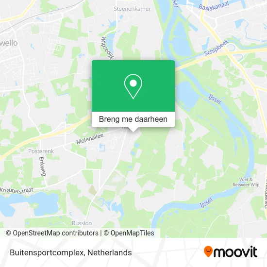 Buitensportcomplex kaart