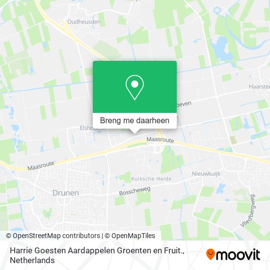 Harrie Goesten Aardappelen Groenten en Fruit. kaart