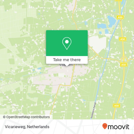 Vicarieweg, Vicarieweg, 8171 CG Vaassen, Nederland kaart