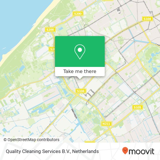 Quality Cleaning Services B.V., B. Thoenplantsoen 1 kaart