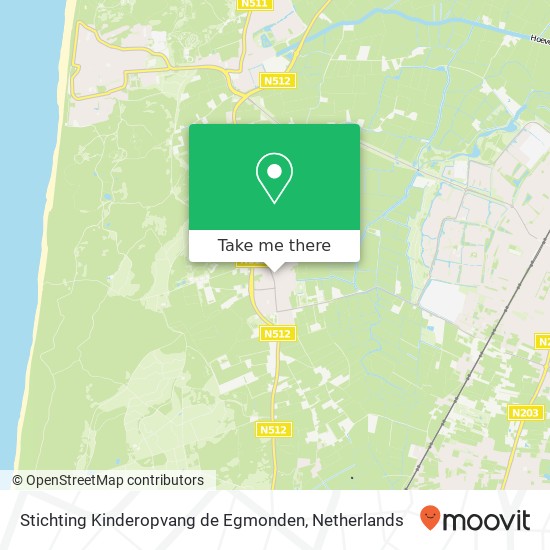 Stichting Kinderopvang de Egmonden, Herenweg 72C kaart