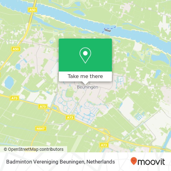 Badminton Vereniging Beuningen, Leigraaf 2 kaart