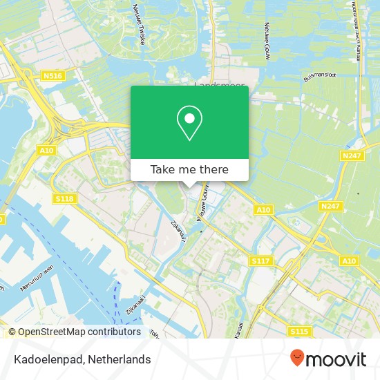 Kadoelenpad, Kadoelenpad, 1035 Amsterdam, Nederland kaart