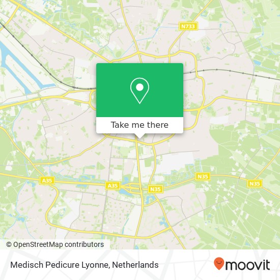 Medisch Pedicure Lyonne, Getfertplein 189 kaart