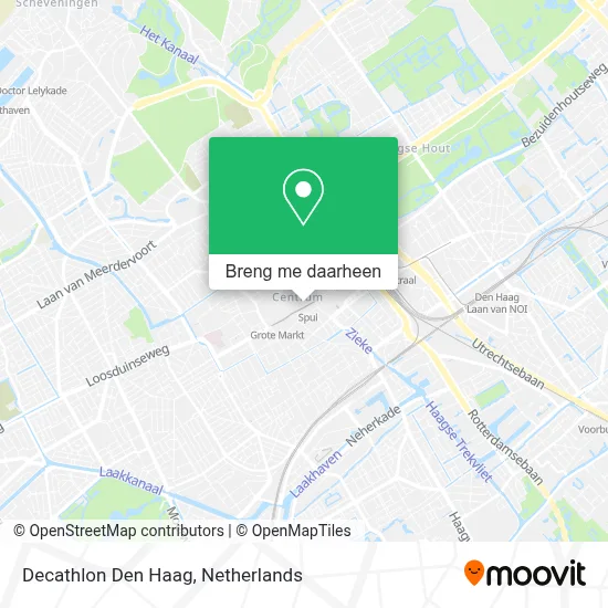 Decathlon Den Haag kaart