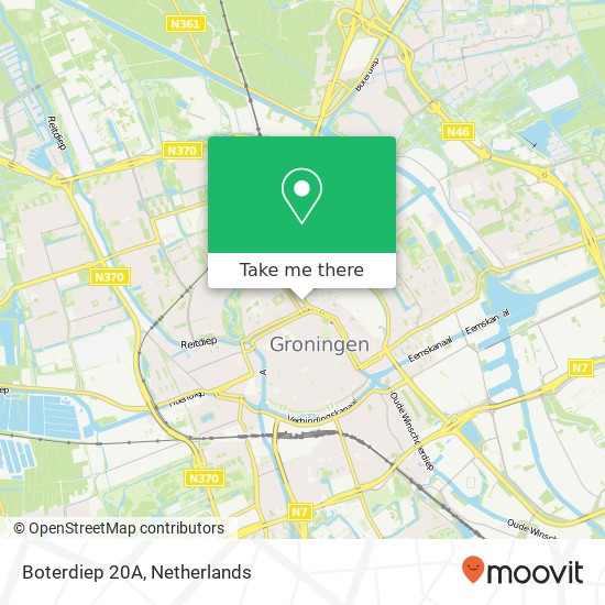 Boterdiep 20A, Boterdiep 20A, 9712 LN Groningen, Nederland kaart