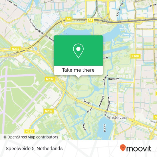 Speelweide 5, Speelweide 5, 1182 DB Amstelveen, Nederland kaart