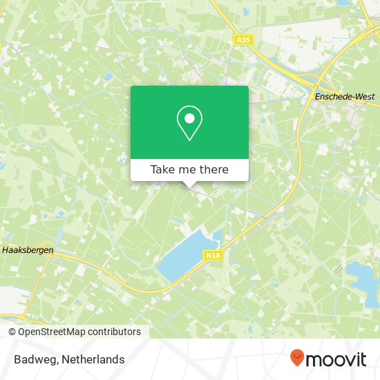 Badweg, 7548 PL Boekelo kaart
