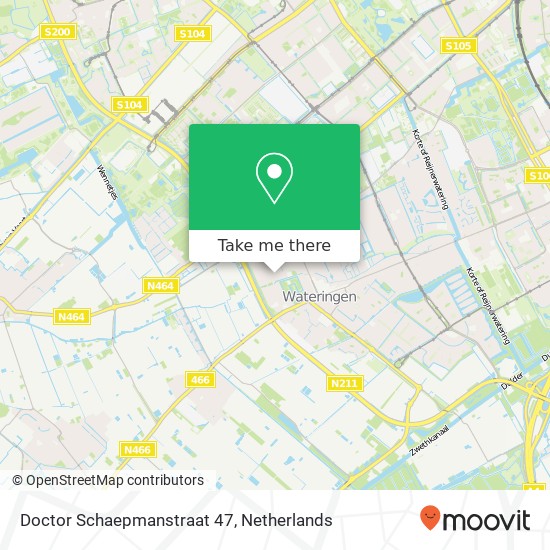 Doctor Schaepmanstraat 47, Doctor Schaepmanstraat 47, 2291 SZ Wateringen, Nederland kaart