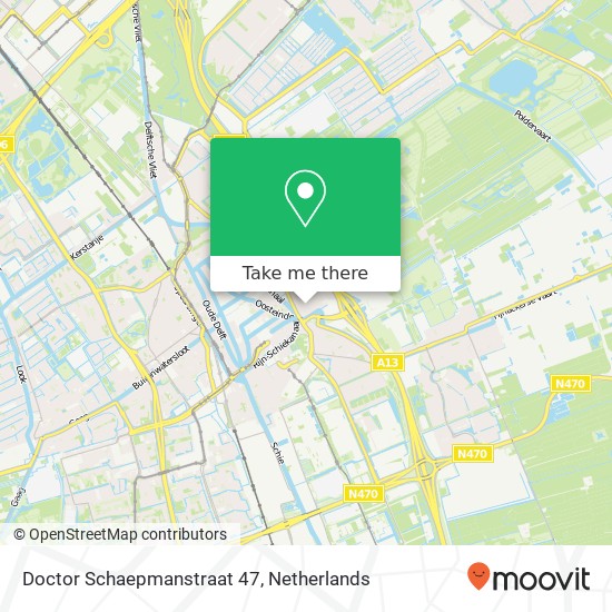 Doctor Schaepmanstraat 47, Doctor Schaepmanstraat 47, 2612 PJ Delft, Nederland kaart