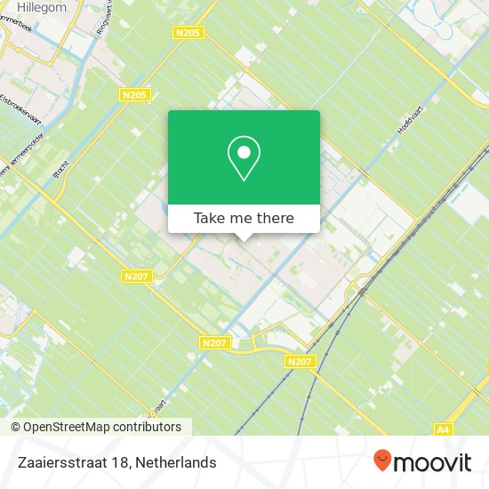 Zaaiersstraat 18, Zaaiersstraat 18, 2151 CK Nieuw-Vennep, Nederland kaart